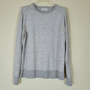 Men's Goodfellow & Co Light Gray Long Sleeve Sweater, Size Medium
